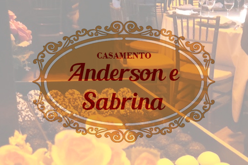 Casamento Anderson e Sabrina